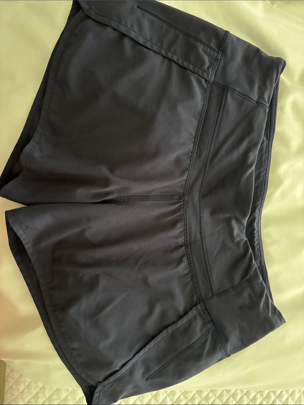 lululemon athletica navy blue Athletic Shorts with Side Pockets